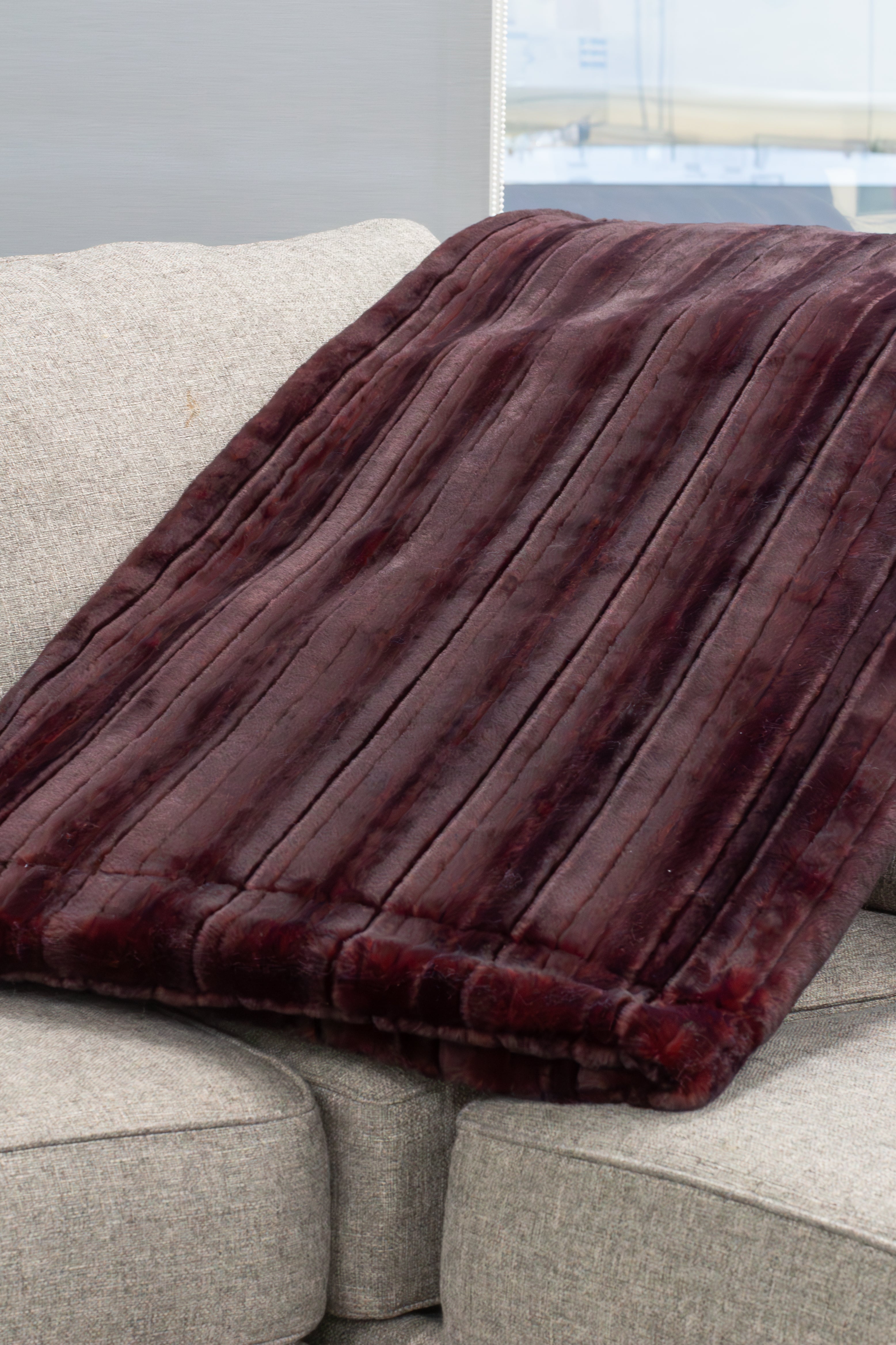 Glazed Vienna Cherry Cola Minky Blanket