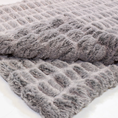 Iced Milan Silver Pine Minky Blanket