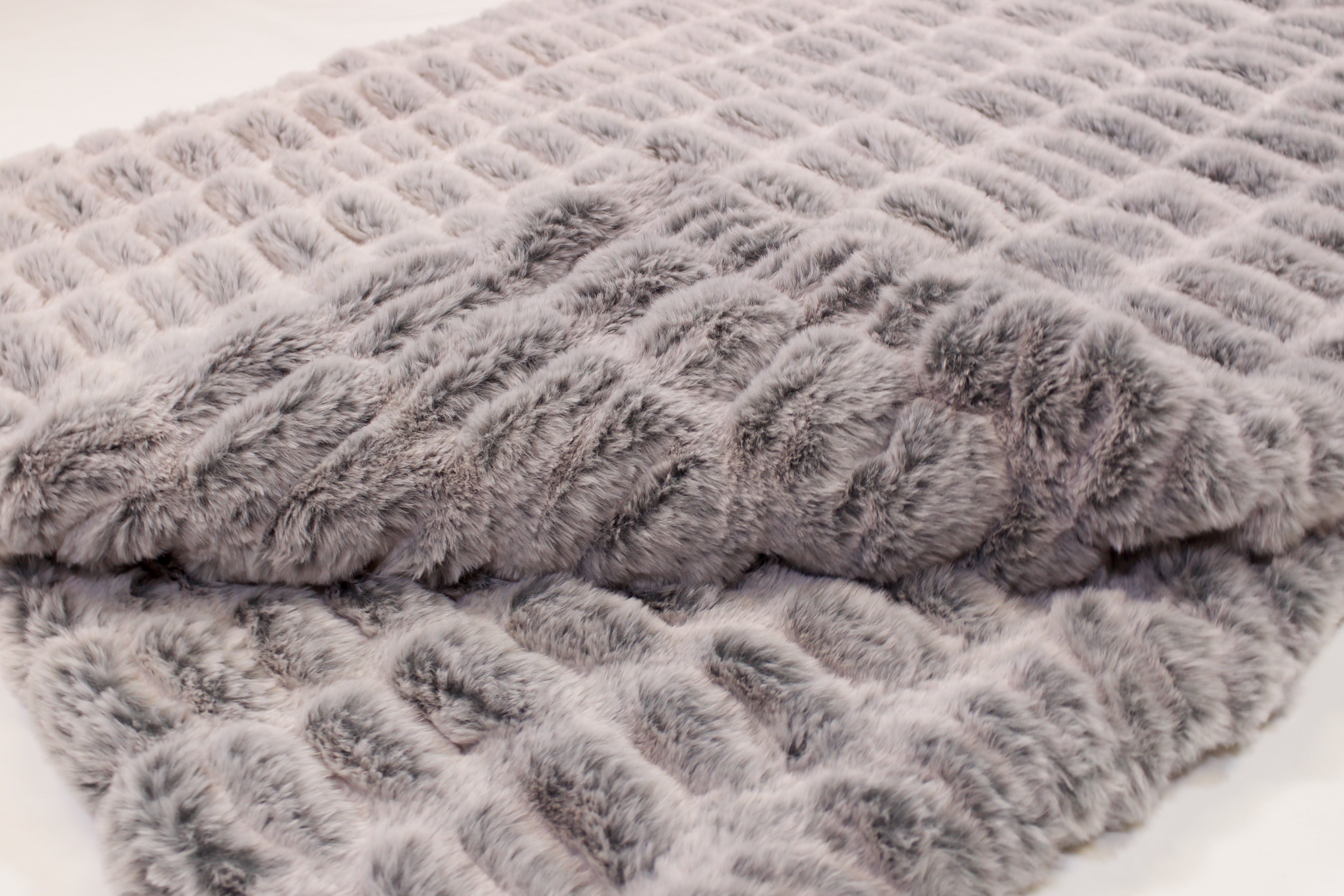 Iced Milan Silver Pine Minky Blanket