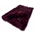 Milan Merlot Cheetah Minky Blanket