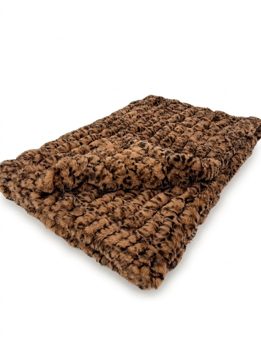 Milan Cheetah Swiss Chocolate Minky Blanket
