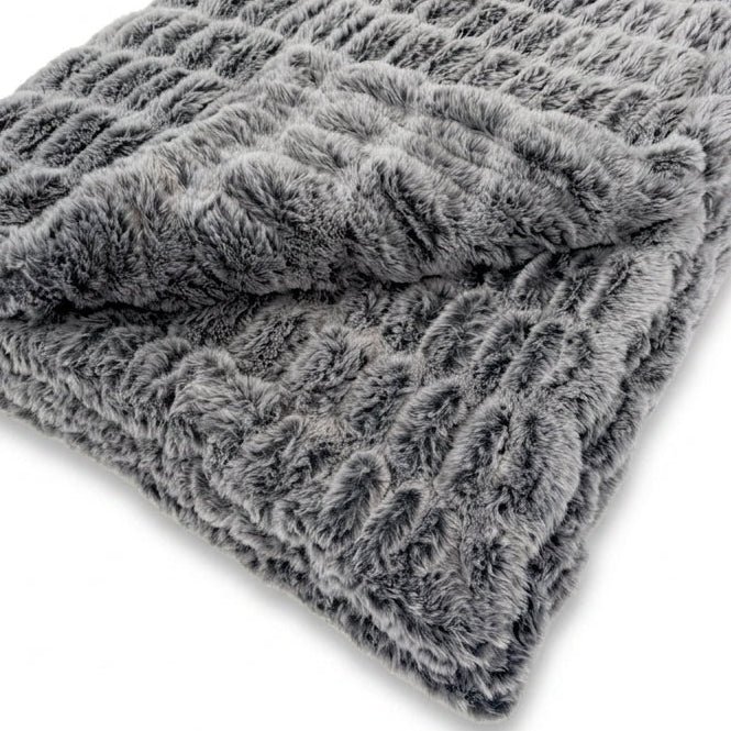 Iced Milan Silver Pine Minky Blanket