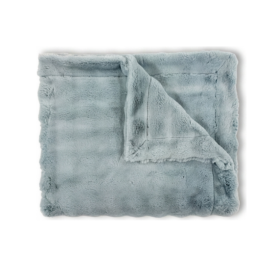 Powderpuff Raindrop Minky Blanket