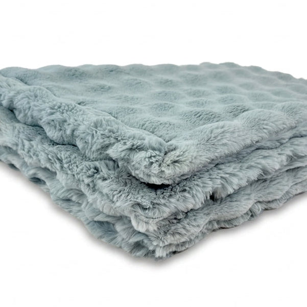 Powderpuff Raindrop Minky Blanket