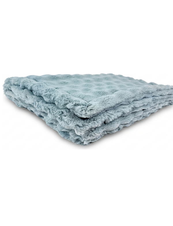 Powderpuff Raindrop Minky Blanket