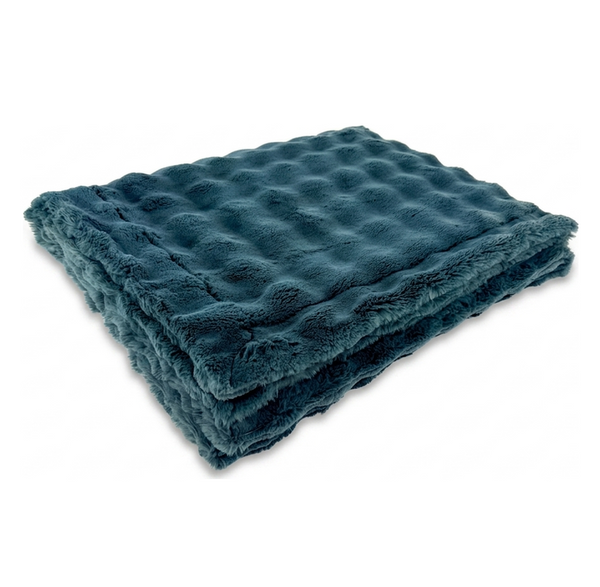 Powderpuff Spruce Minky Blanket