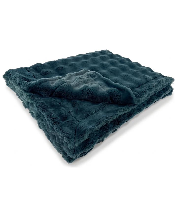 Powderpuff Spruce Minky Blanket