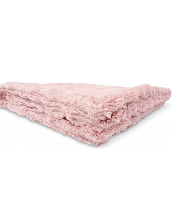Powderpuff Rosewater Minky Blanket
