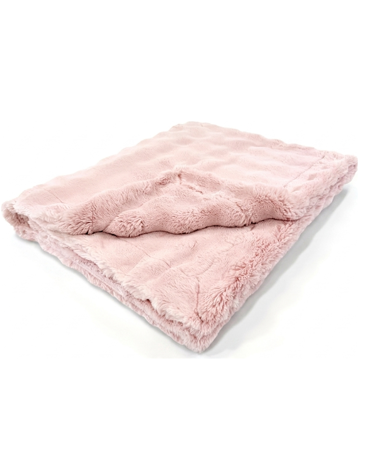 Powderpuff Rosewater Minky Blanket