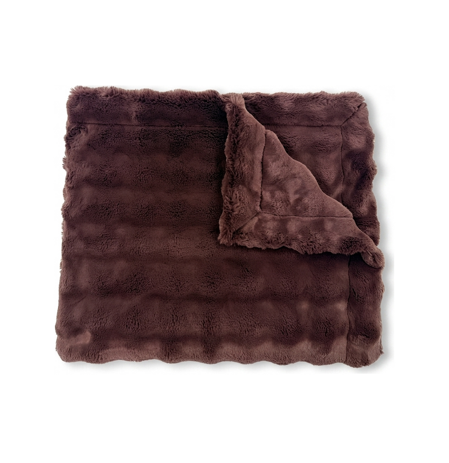 Powderpuff Rum Rasin Minky Blanket