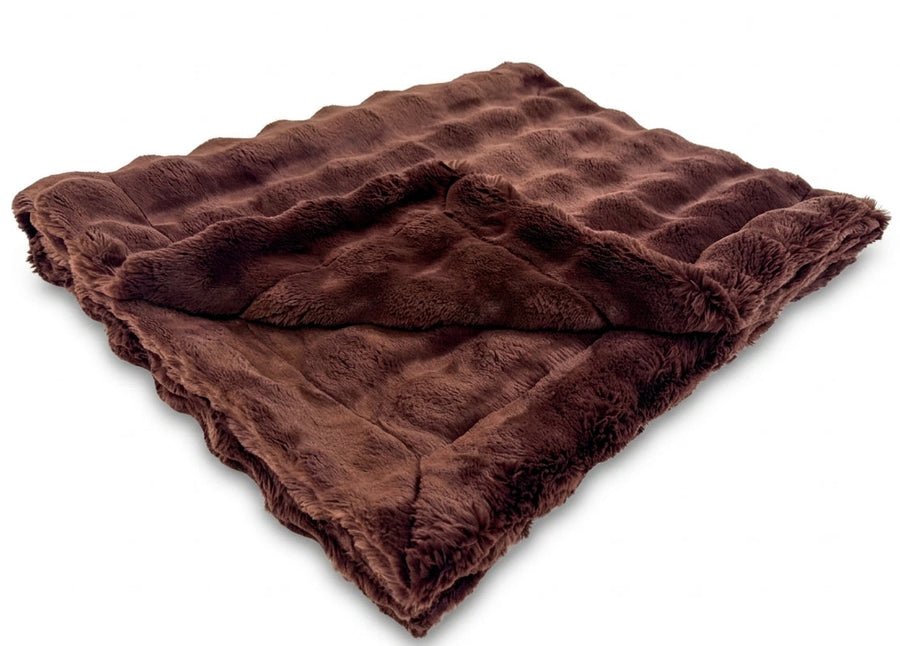 Powderpuff Rum Rasin Minky Blanket