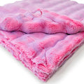 Frosted Powderpuff Unicorn Minky Blanket