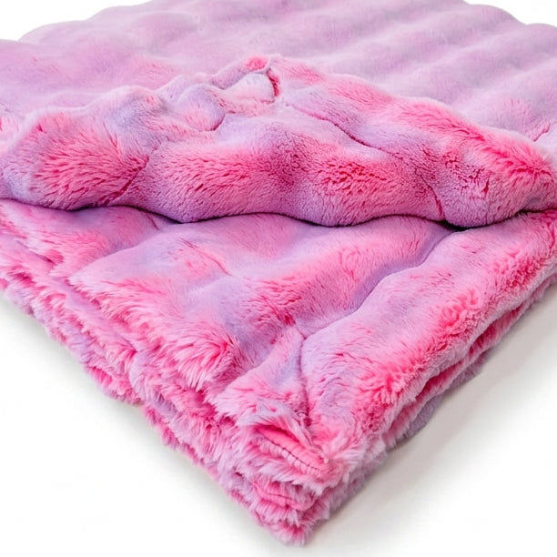 Frosted Powderpuff Unicorn Minky Blanket