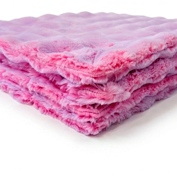 Frosted Powderpuff Unicorn Minky Blanket