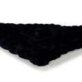 Powderpuff Black Minky Blanket