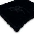 Powderpuff Black Minky Blanket