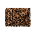 Milan Clouded Leopard Hazelnut Minky Blanket