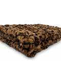 Milan Clouded Leopard Hazelnut Minky Blanket