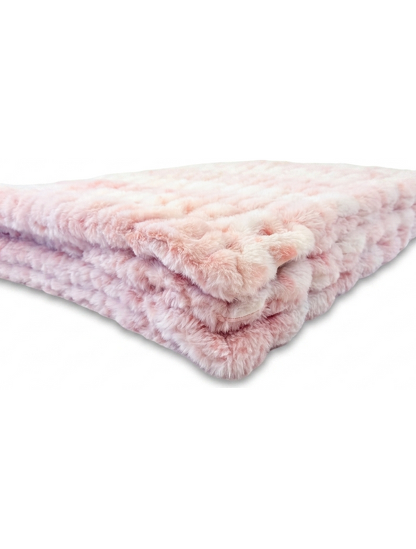 Milan Lynx Rosewater Minky Blanket