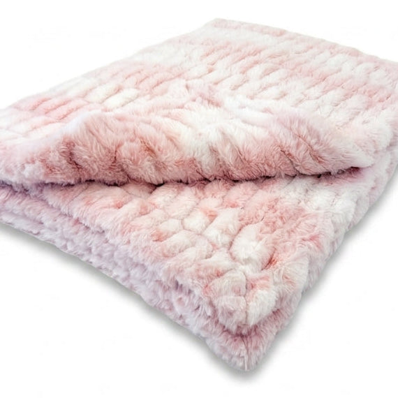 Milan Lynx Rosewater Minky Blanket