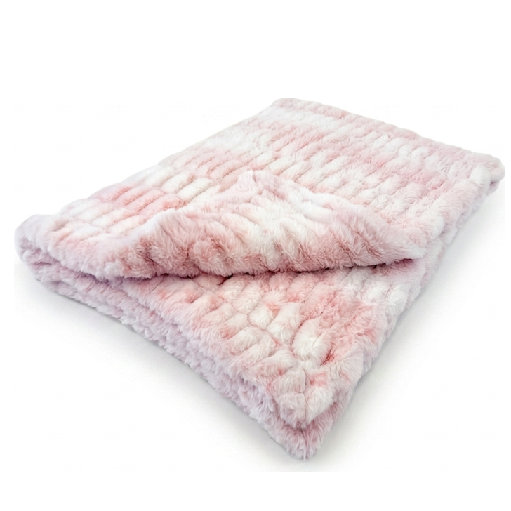 Milan Lynx Rosewater Minky Blanket