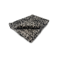 Milan Clouded Leopard Silver Minky Blanket