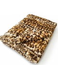 Milan Bobcat Camel / Black Minky Blanket