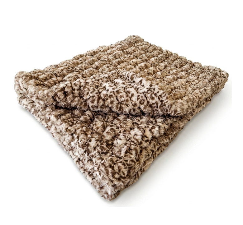 Milan Maple Glaze Cheetah Minky Blanket