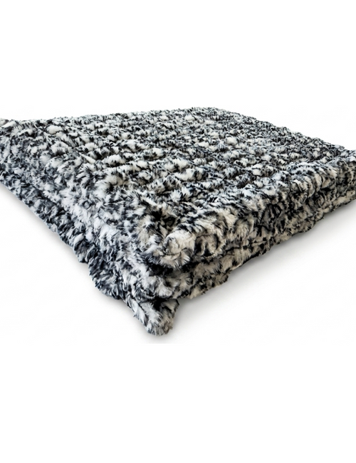 Milan Black Pearl Cheetah Minky Blanket