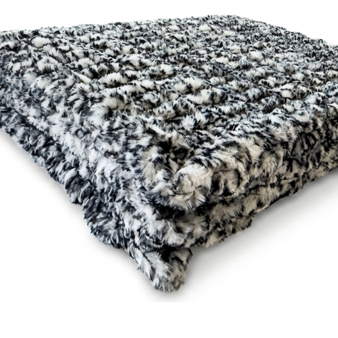 Milan Black Pearl Cheetah Minky Blanket