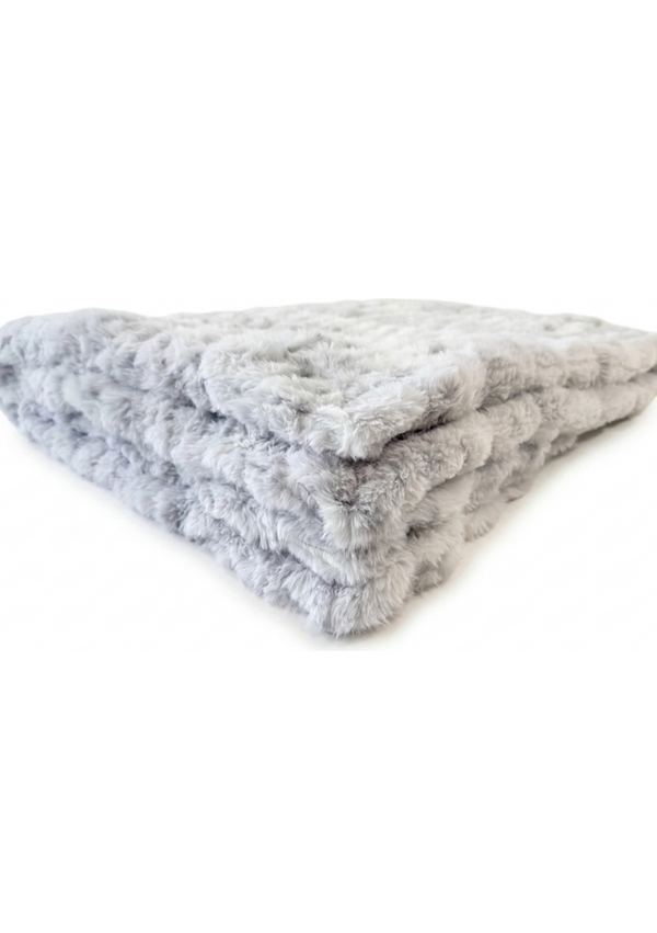 Milan Lynx Silver Minky Blanket