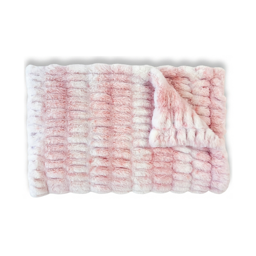 Milan Lynx Rosewater Minky Blanket