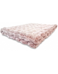 Frosted Powderpuff Smokey Rose Minky Blanket