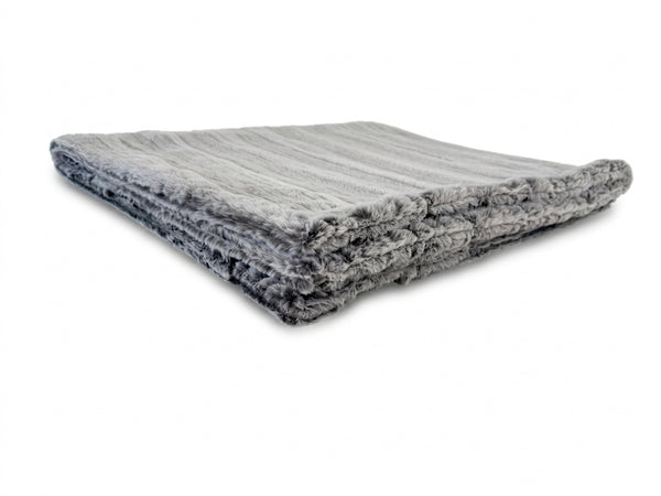 Iced Vienna Graphite Minky Blanket