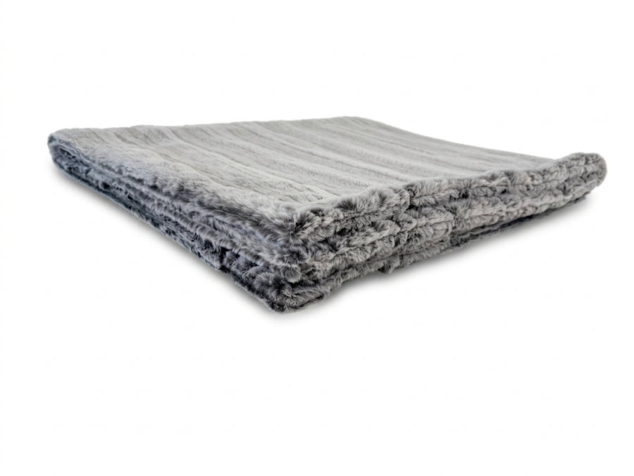 Iced Vienna Graphite Minky Blanket