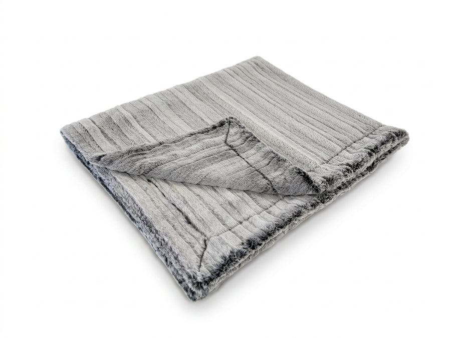Iced Vienna Graphite Minky Blanket