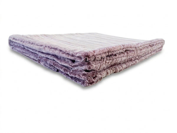 Iced Vienna Elderberry Minky Blanket