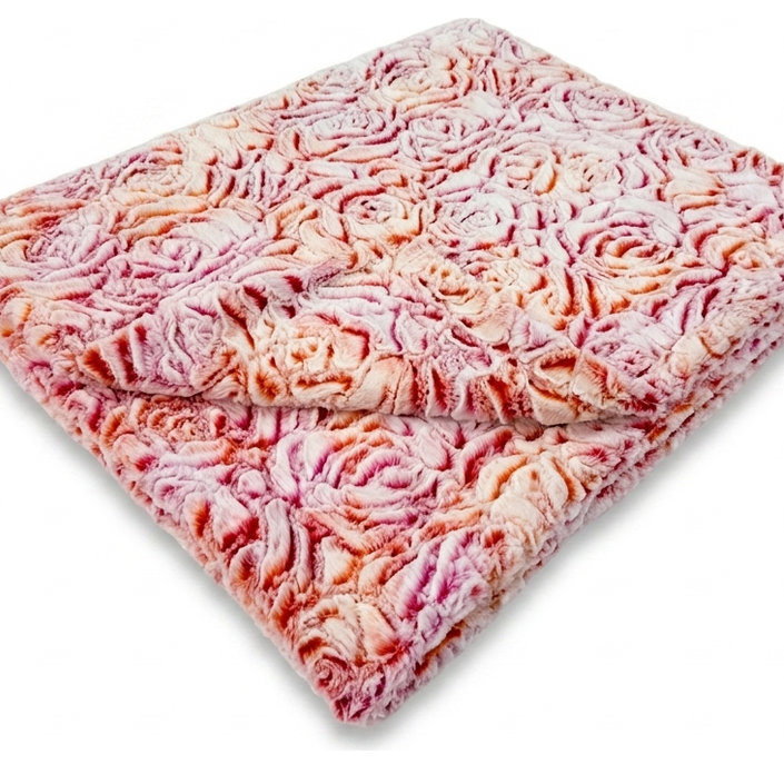 Demi Rose Multi Prism Red Minky Blanket