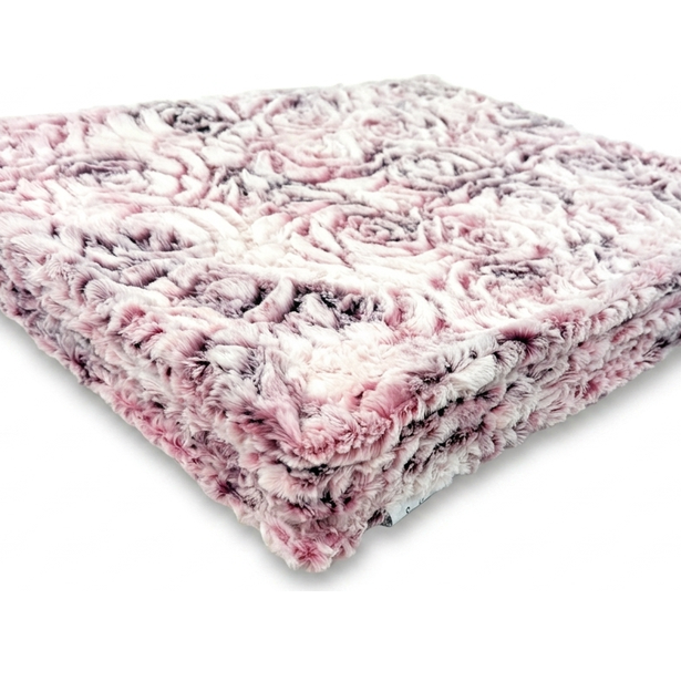 Demi Rose Multi Prism Rosewine Minky Blanket