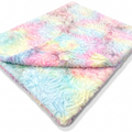 Demi Rose Multi Prism Pastel Minky Blanket