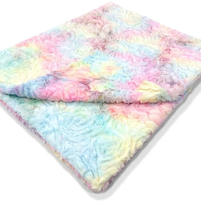 Demi Rose Multi Prism Pastel Minky Blanket