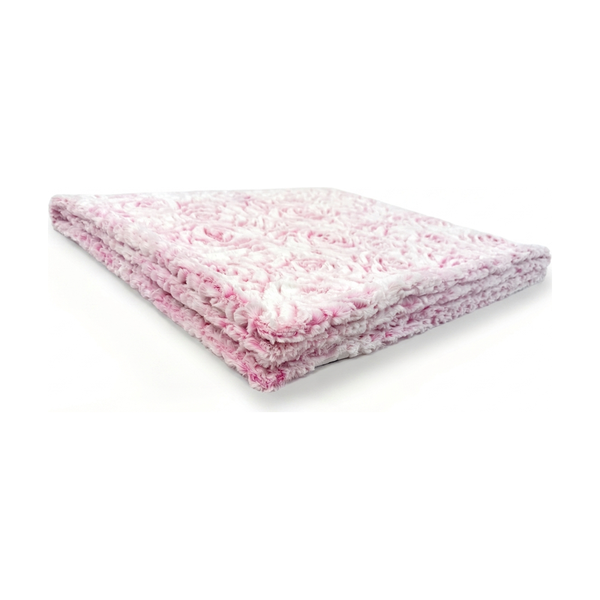 Demi Rose Frosted Prism Pink Minky Blanket