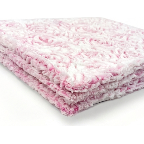 Demi Rose Frosted Prism Pink Minky Blanket
