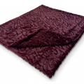 Demi Rose Burgundy Minky Blanket