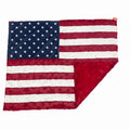 American Flag 50 Stars Throw Blanket