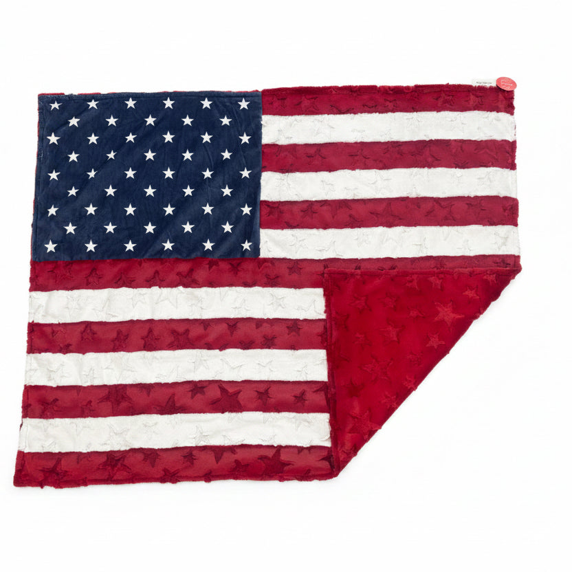 American Flag 50 Stars Throw Blanket