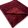 Demi Rose Merlot Minky Blanket