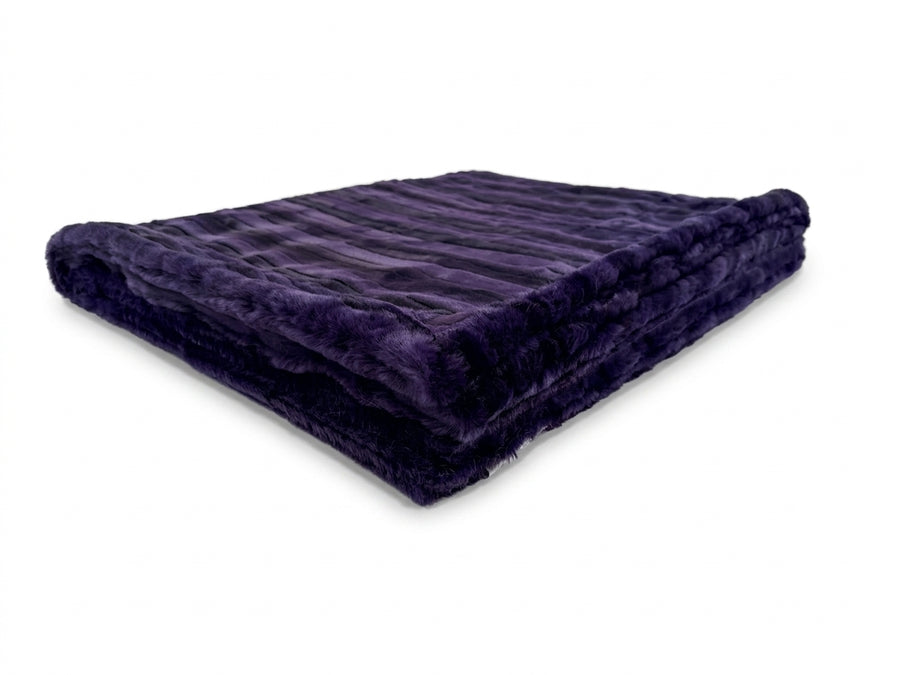 Vienna Purple Velvet Minky Blanket