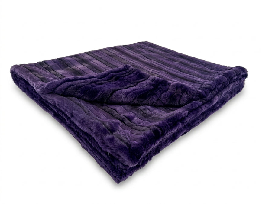 Vienna Purple Velvet Minky Blanket