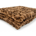 Milan Enzo Mocha Minky Blanket